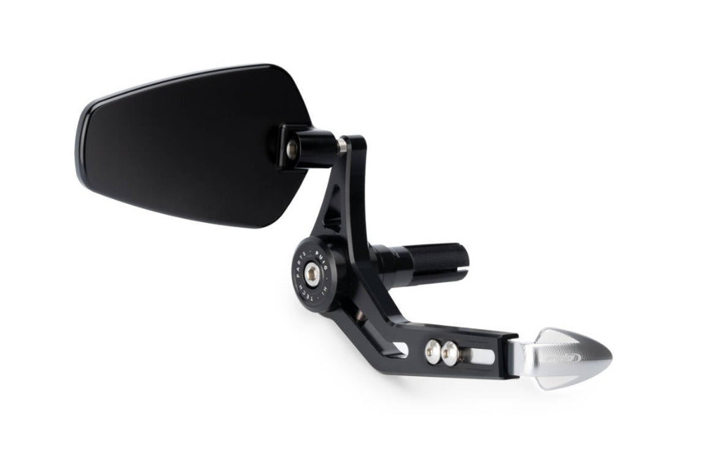 Puig Silver Brake Lever Protector with Rear View Mirror Pro