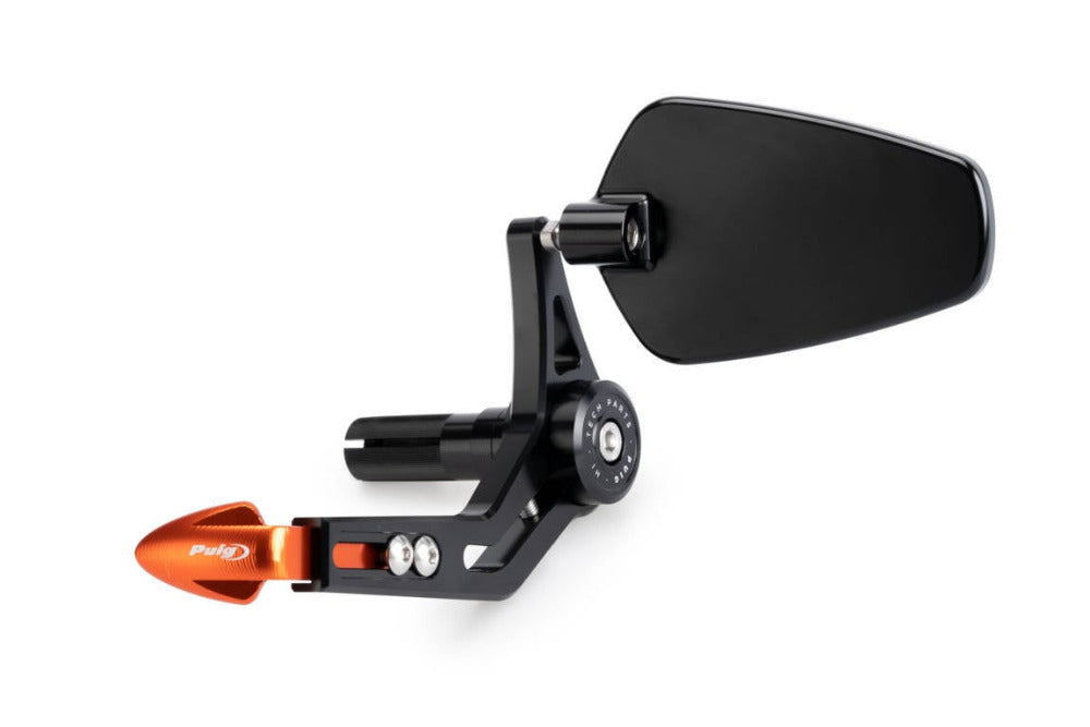 Puig Orange Clutch Lever Protector with Rear View Mirror Proa