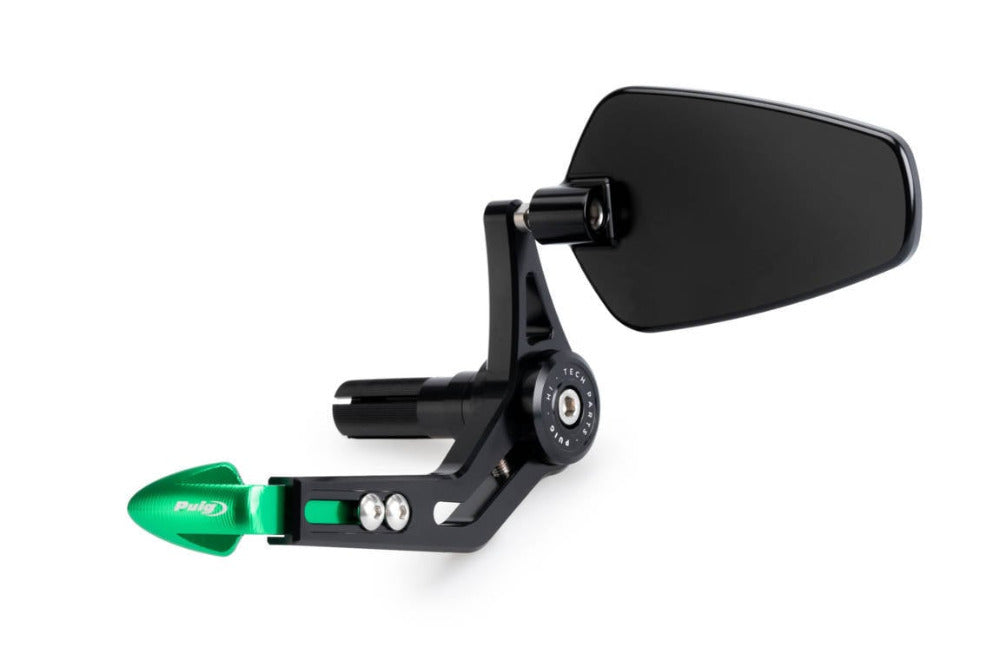 Puig Green Clutch Lever Protector with Rear View Mirror Proa