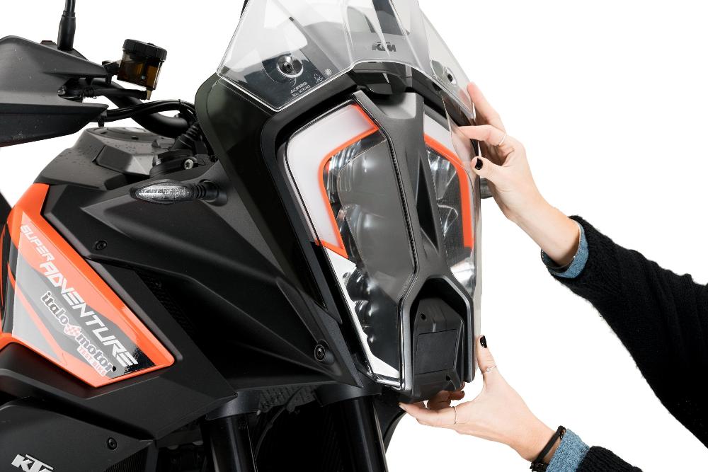 Puig Headlight Protector for the KTM 1290 Super Adventure R/S 2021-24 - Motorcycle Performance Store_1