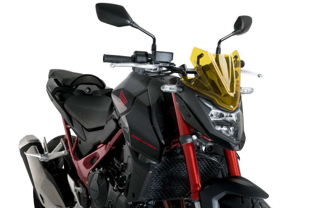 Puig Sport Screen | Yellow Honda CB750 Hornet 2023-24