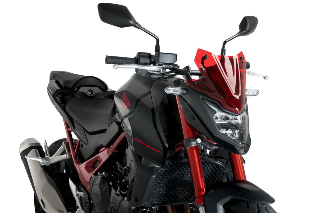 Puig Sport Screen | Red Honda CB750 Hornet 2023-24
