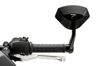 Puig Hi-Tech 5 Black / Silver Bar End Mirrors - Motorcycle Performance Store