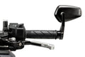 Puig Bond Black / Silver Bar End Mirrors - Motorcycle Performance Store