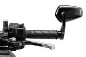 Puig Bond Black / Silver Bar End Mirrors - Motorcycle Performance Store