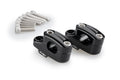 Puig pullback handlebar risers installed on Honda CB750 Hornet 2023-2026 in black finish