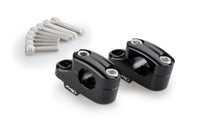 Puig pullback handlebar risers installed on Honda CB750 Hornet 2023-2026 in black finish