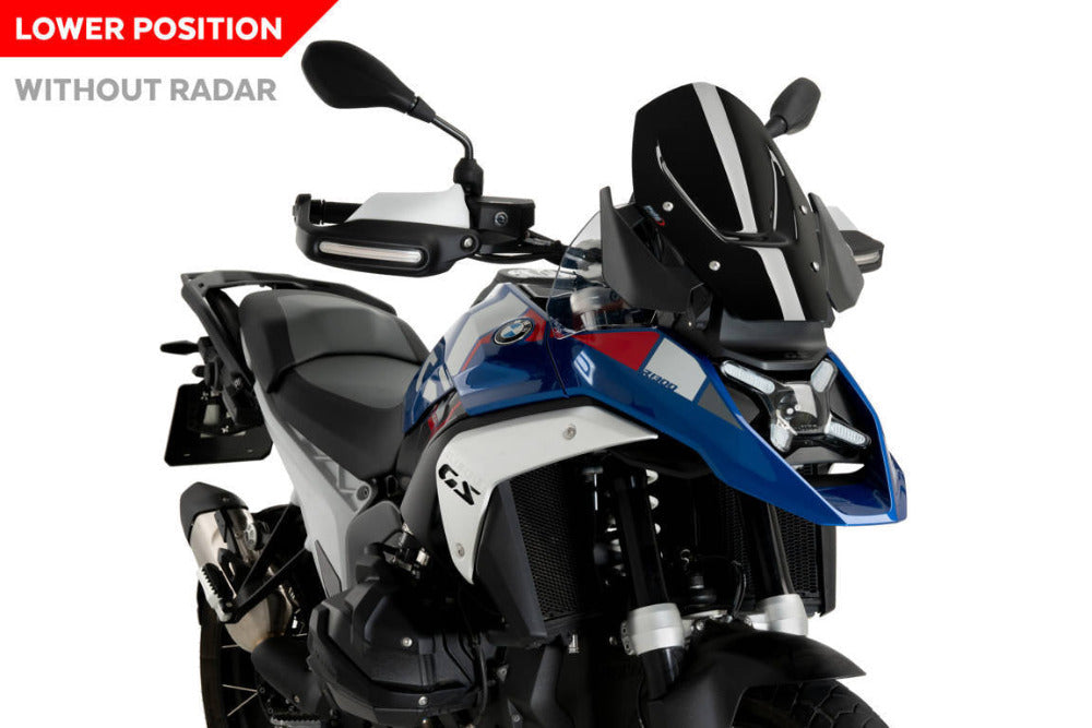 Puig Black Sport Screen BMW R1300GS without radar fitted