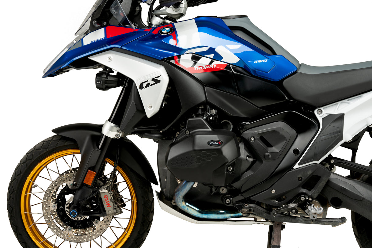 Pair of Puig Engine Protective Covers installed on a BMW R1300GS