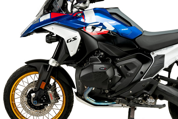 Pair of Puig Engine Protective Covers installed on a BMW R1300GS