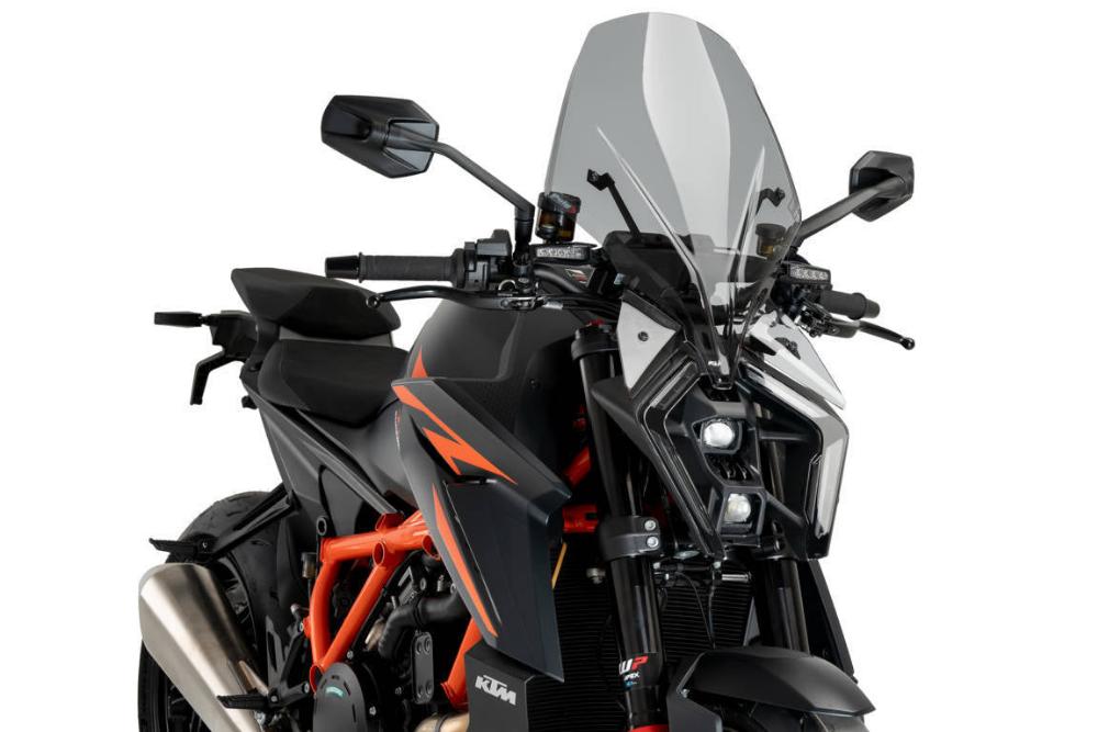 Puig Light Smoke Touring Screen on the KTM 1390 Superduke R