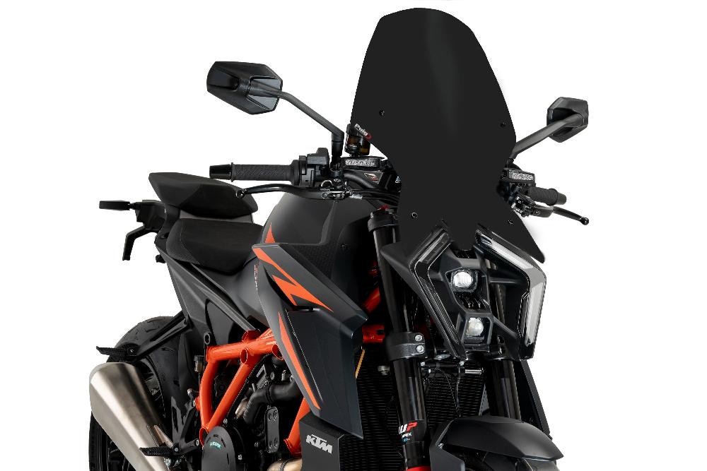 Puig Matte Black Touring Screen on the KTM 1390 Superduke R