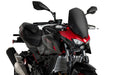 Puig Matt Black Touring Screen for the Kawasaki Z500 2024 - Motorcycle Performance Store