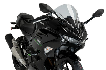 Puig Z-Racing Screen for Kawasaki Ninja 500 in Light Smoke
