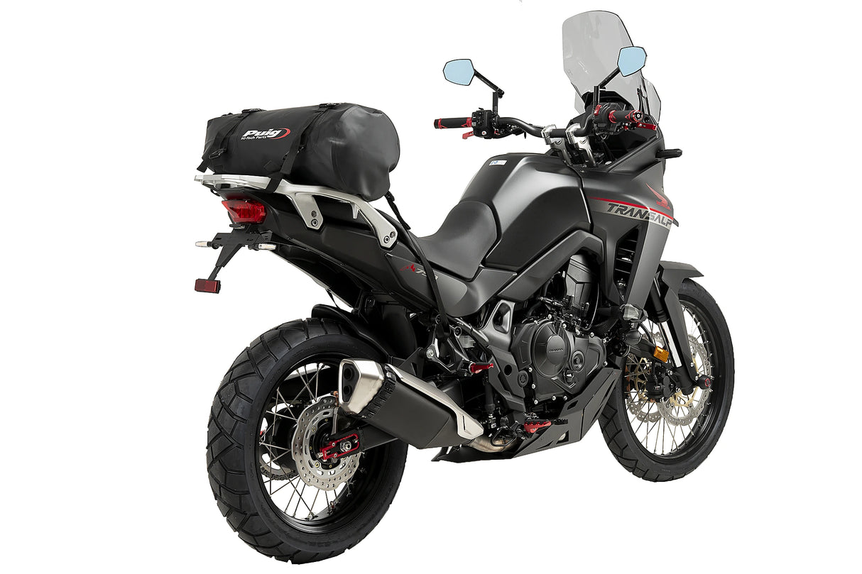 Puig 30 litre waterproof rear motorcycle bag PVC touring tail bag with secure mounting straps_4