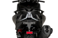 Puig tail tidy fitted to Kymco AK550 Premium showing compact rear licence plate mount
