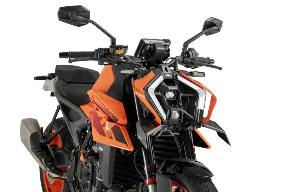 Puig Downforce Naked Front Spoiler KTM Duke 990 (R) 2024-25 - Motorcycle Performance Store