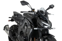 Puig New Generation Clear Sport screen for Kawasaki Z1100 2026 compact sport flyscreen