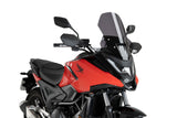 Puig touring screen for Honda NC750X DCT 2025 tall motorcycle windscreen in a Dark Smoke finish