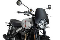 Puig New Generation Clear Sport screen for Triumph Speed Twin 1200 RS 2025 compact flyscreen