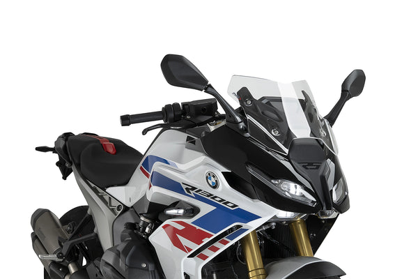 Puig sport screen fitted to BMW R1300RS 2025–2026 Clear aerodynamic windscreen