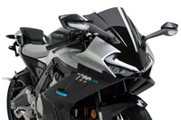 Puig Z-Racing screen fitted to CF Moto 675 SR-R 2025 Ckear aerodynamic windscreen