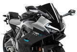 Puig Z-Racing screen fitted to CF Moto 675 SR-R 2025 Black aerodynamic windscreen