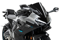 Puig Z-Racing screen fitted to CF Moto 675 SR-R 2025 Ckear aerodynamic windscreen