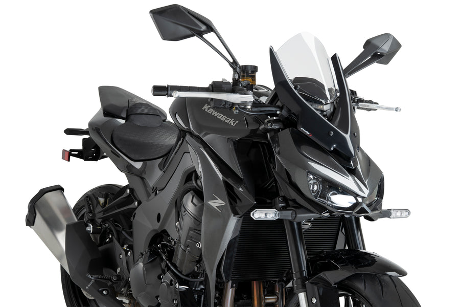 Puig New Generation Clear Touring screen for Kawasaki Z1100 2026 tall touring windscreen