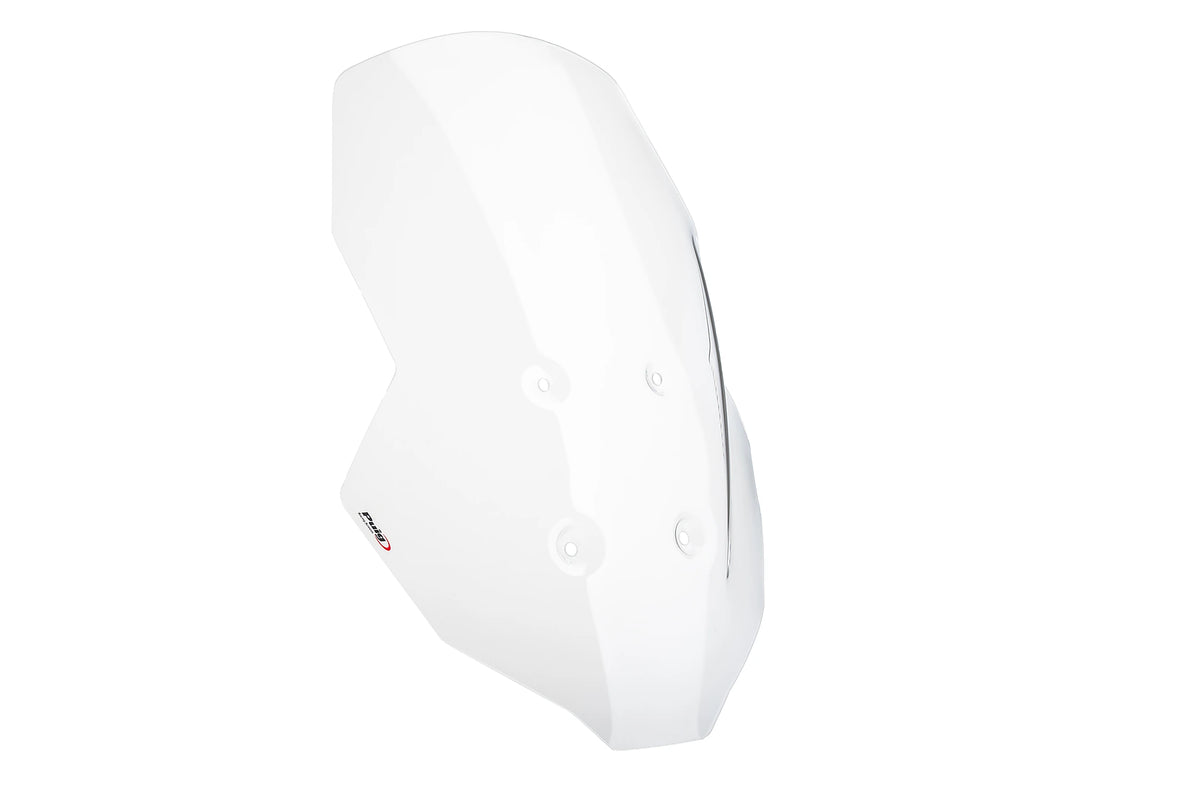 Puig 22837W Clear Touring Screen for CF Moto 800 MT-X 2025-26, 590 mm high x 405 mm wide in 4 mm acrylic._1