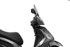 Puig Trafic Windscreen Morbidelli SC 125 LX 2025-26, compact 3 mm polycarbonate scooter screen in light smoke or clear, Height 310 mm x Width 370 mm_4