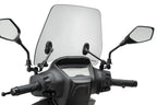 Puig Trafic Windscreen Morbidelli SC 125 LX 2025-26, compact 3 mm polycarbonate scooter screen in light smoke or clear, Height 310 mm x Width 370 mm_5