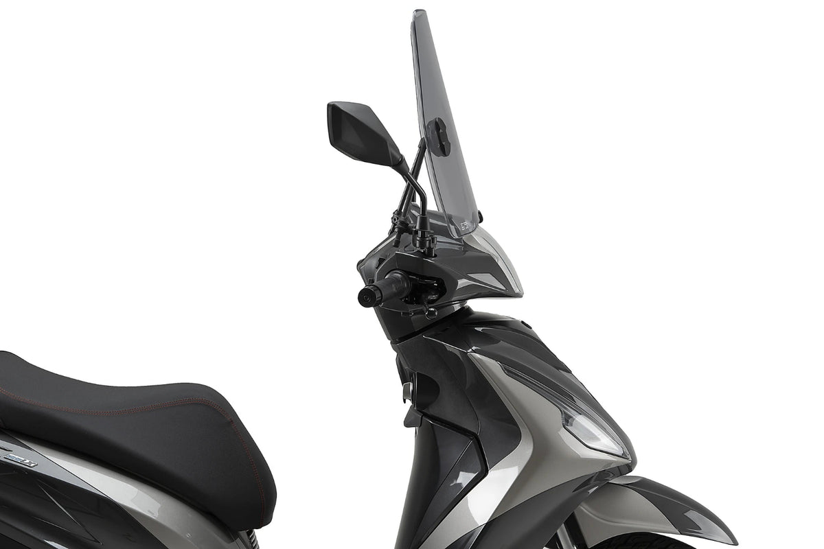 Puig Urban Windscreen Morbidelli SC 125 LX 2025-26, 3 mm polycarbonate touring scooter screen in light smoke or clear, Height 405 mm x Width 370 mm, with mounting kit_4