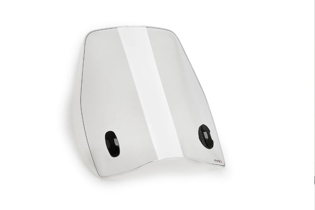 Puig Urban Windscreen Morbidelli SC 125 LX 2025-26, 3 mm polycarbonate touring scooter screen in light smoke or clear, Height 405 mm x Width 370 mm, with mounting kit