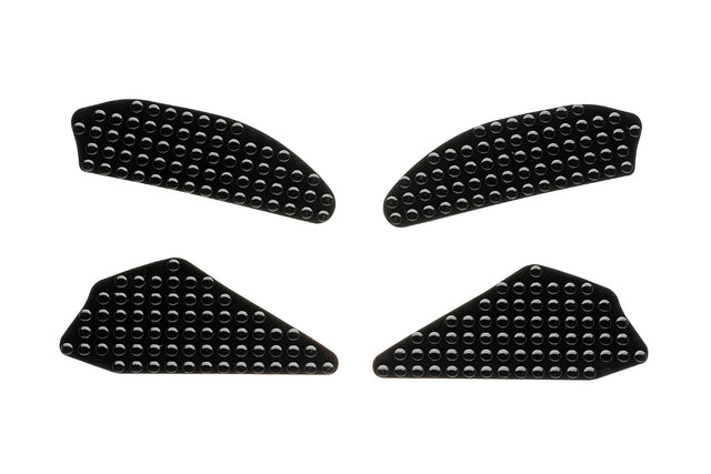 Puig Pro 2 Tank Protectors Kawasaki Ninja ZX-10R 2026, transparent polyurethane left and right tank grip pads with raised dimples, UV resistance and scratch protection