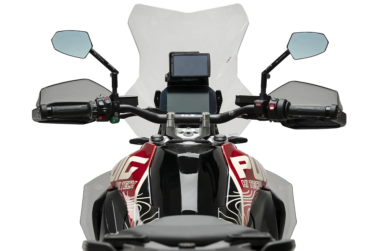 Puig Premium Touring Plus Screen BMW R1300GS 2023-26 and R1300GS Adventure 2024-26, Clear polycarbonate windscreen, Height 570 mm x Width 515 mm, 165 mm taller than OE, radar models only_2