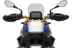 Puig 23207W Rally Screen BMW F450GS 2026, clear 3 mm PET-G adventure motorcycle windscreen, Height 585 mm x Width 345 mm, 15 mm taller than OE, with GPS and headlight protection_3