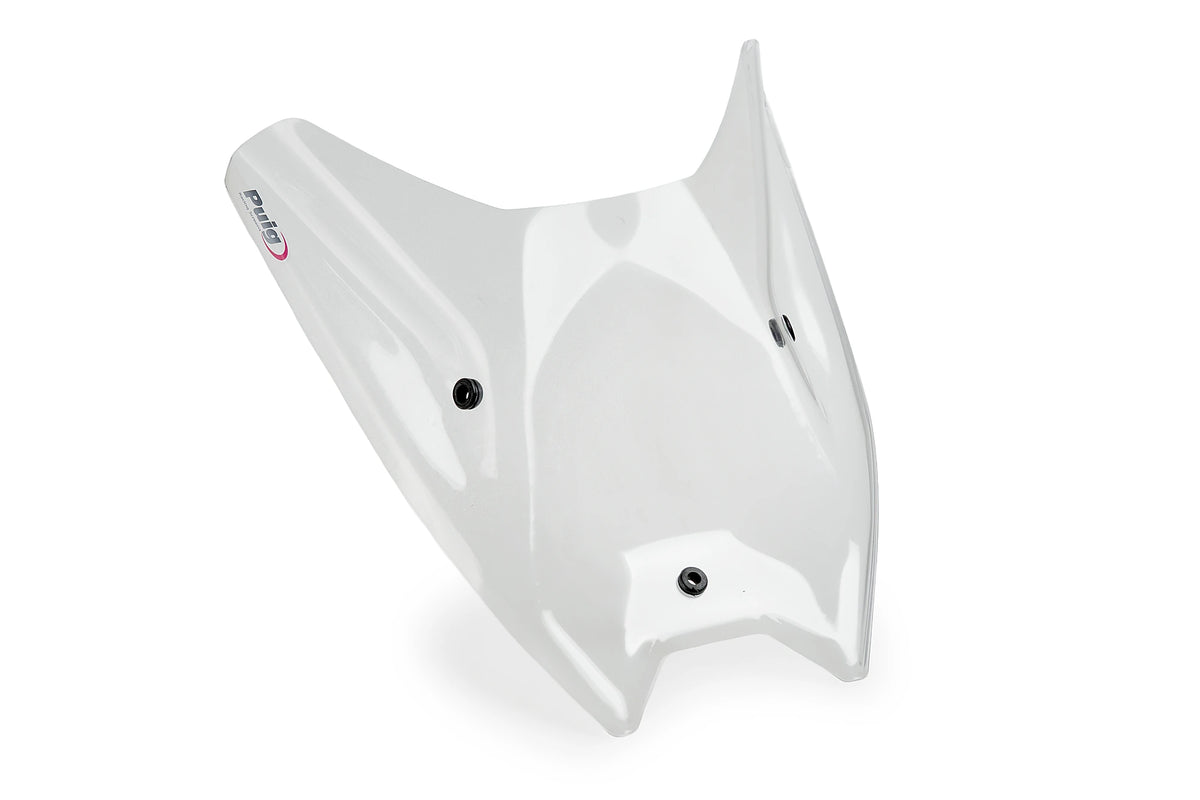Puig 23209W Clear Headlight Protector BMW F450GS 2026, scratch-resistant polycarbonate motorcycle headlight guard with UV protection, black epoxy-coated steel mounting brackets and fitting kit_2