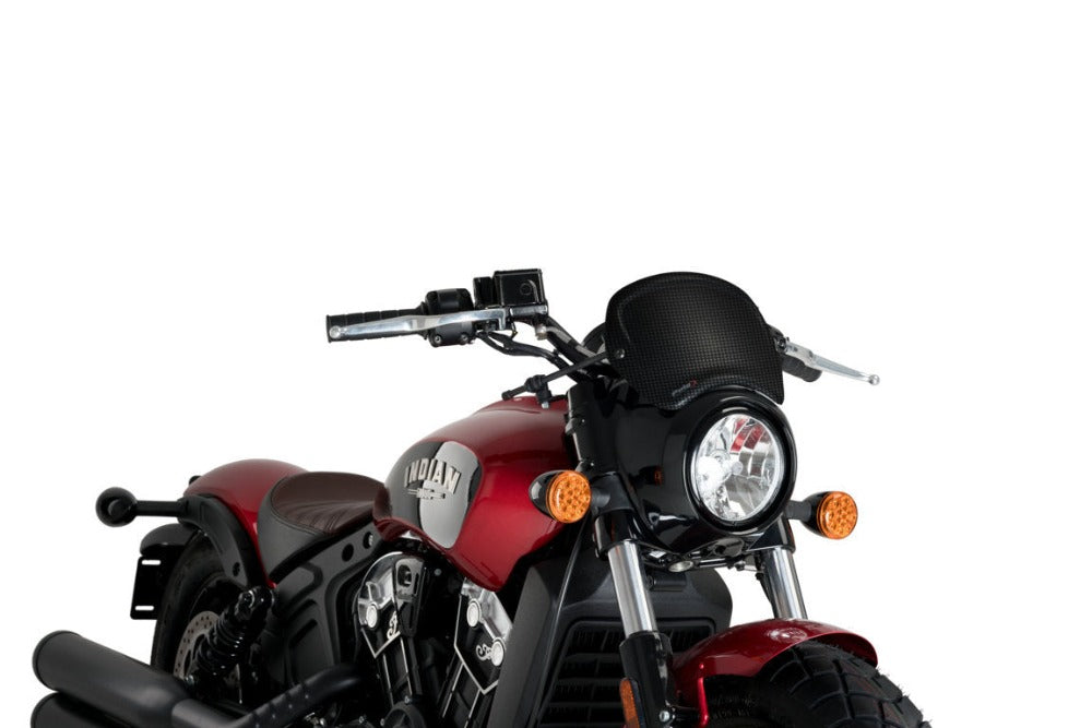 Puig Carbon Look Frontal Plate for the Indian Scout Bobber