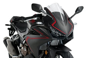 Puig Clear Z Racing Screen installed on a Honda CBR500R 2019-2025