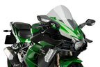 Puig Downforce Sport Side Spoilers Kawasaki Ninja H2 SX 2018-19, MotoGP-inspired aerodynamic winglet kit with left and right spoilers in chosen Black, Blue, Red or Green colour