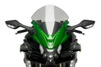 Puig Downforce Sport Side Spoilers Kawasaki Ninja H2 SX 2018-19, MotoGP-inspired aerodynamic winglet kit with left and right spoilers in chosen Black, Blue, Red or Green colour_2