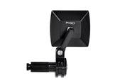 Puig Monaco Black / Silver Bar End Mirrors - Motorcycle Performance Store