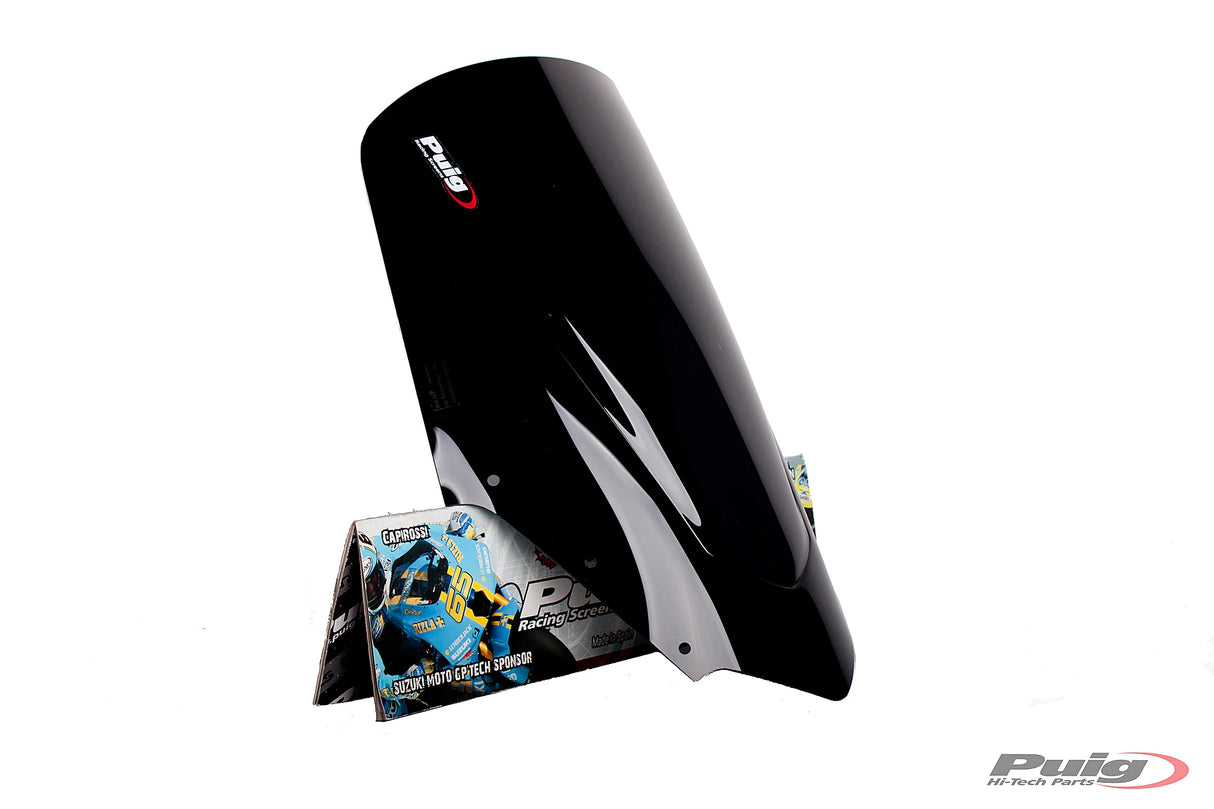 Puig Black Z Racing Screen for a Yamaha FZ1 Naked Motorcycle 2006-2015