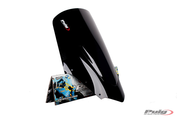 Puig Black Z Racing Screen for a Yamaha FZ1 Naked Motorcycle 2006-2015