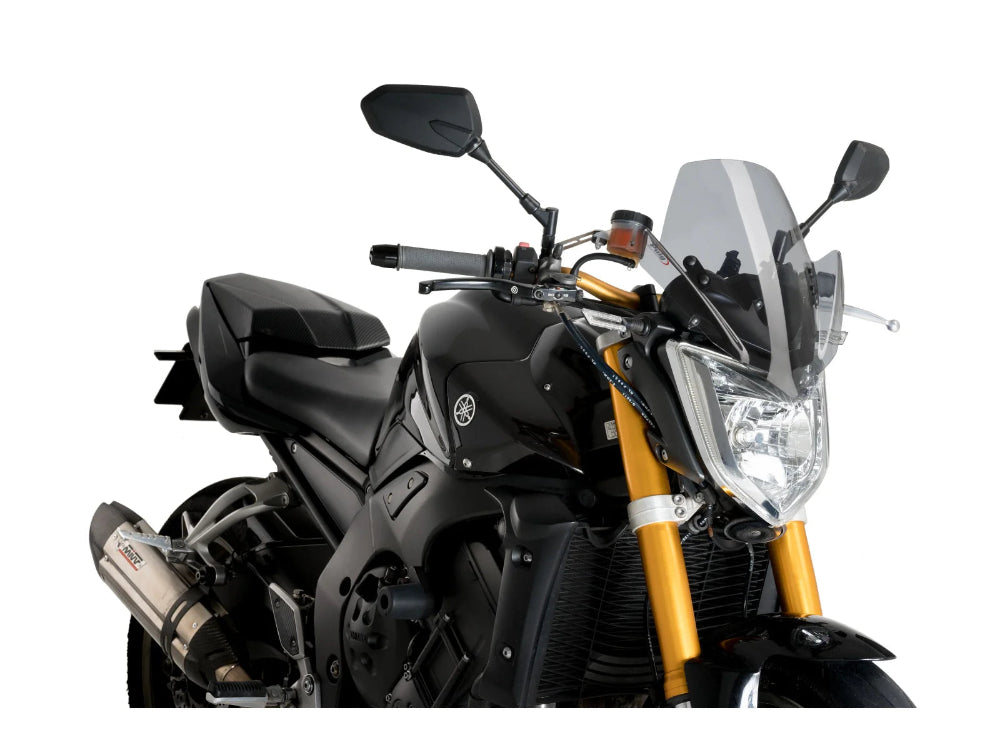 Puig New Generation sport screen for Yamaha FZ1 2006–2015 motorcycle windscreen in a light smoke finish
