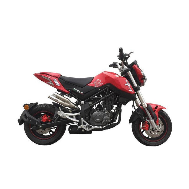 IXIL L2X Dual Hyperlow twin outlet stainless steel slip-on silencer for Benelli TNT 125 with anodised aluminium end caps