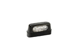 Puig MIG Black EU homologated LED motorcycle license plate light, universal number plate light measuring Height 26 mm x Width 56 mm