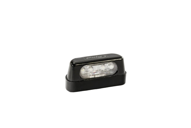 Puig MIG Black EU homologated LED motorcycle license plate light, universal number plate light measuring Height 26 mm x Width 56 mm