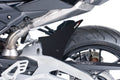 Puig Matt Black rear hugger fitted to Aprilia Shiver 900 2017–2020 rear mudguard protection